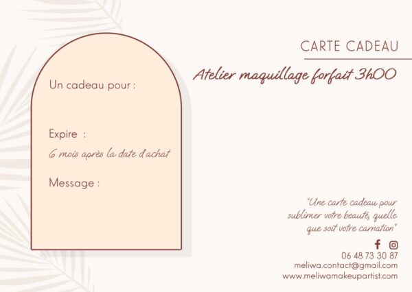 carte-cadeau maquillage