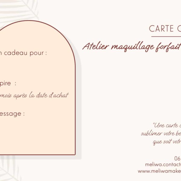 carte-cadeau maquillage