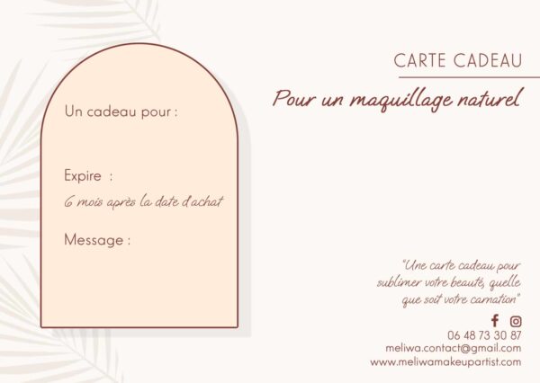 carte-cadeau maquillage