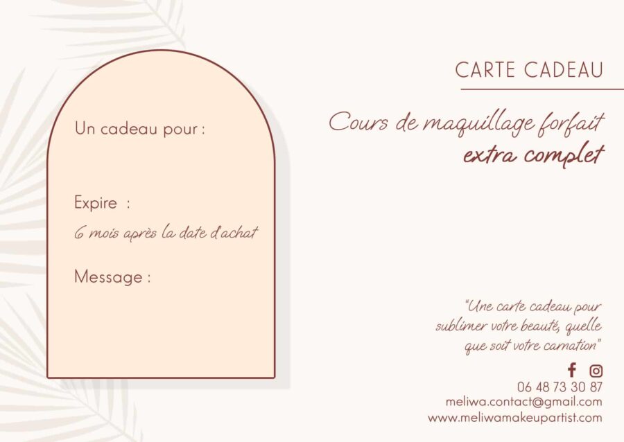 carte-cadeau maquillage
