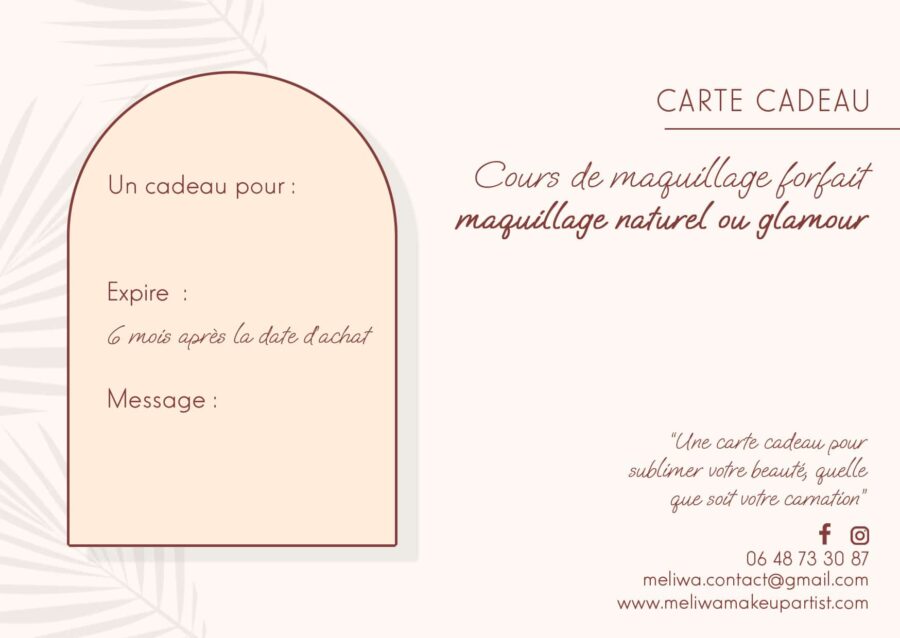 carte-cadeau maquillage