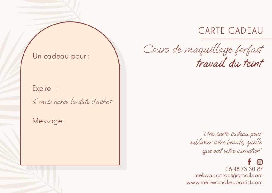 carte-cadeau maquillage
