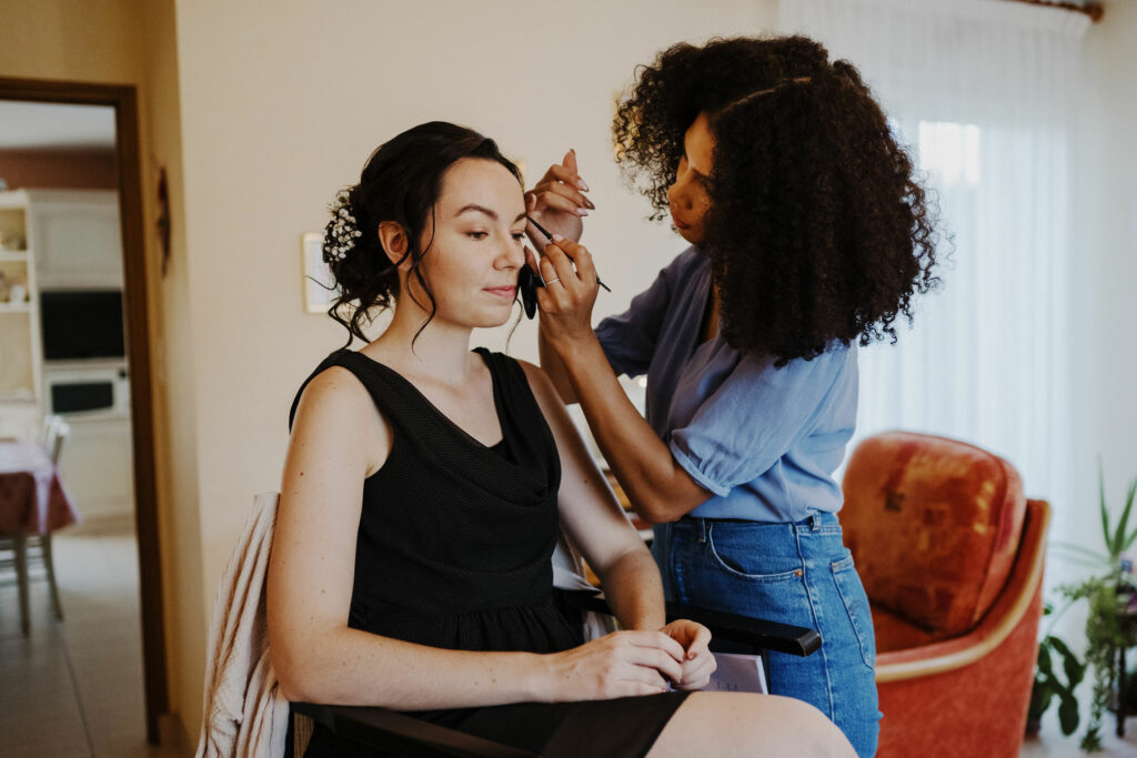 mariage - mariée - nantes -vendée - 85 - 44 - peau claire - peau métisse - peau foncée - maquillage - haut de gamme