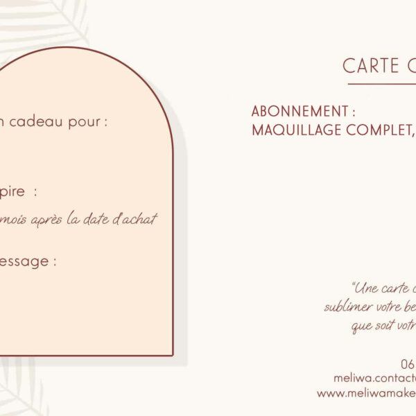 Abonnement : Maquillage complet