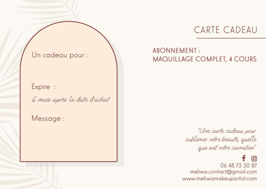 Abonnement : Maquillage complet
