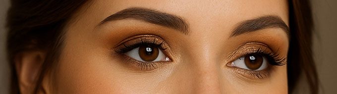 maquillage naturel yeux marron