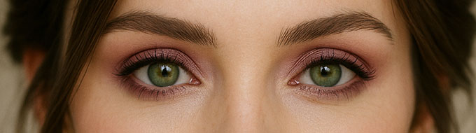 maquillage naturel yeux vert
